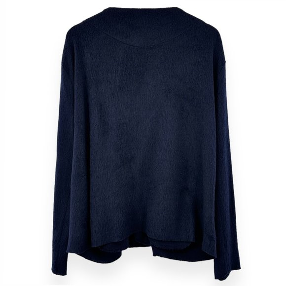 Assembly New York Navy Blue Cotton Knit Relaxed Loose Fit Cardigan Sweater sz XL - Picture 6 of 10